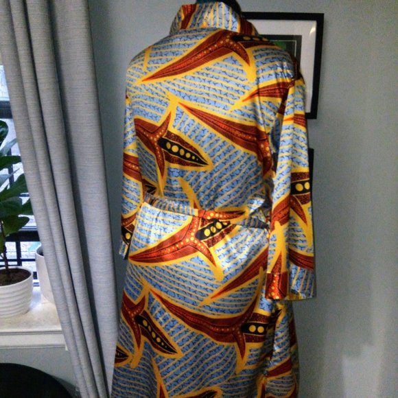Nkeoma Printed Satin-Style Robe OS - Picture 9 of 15